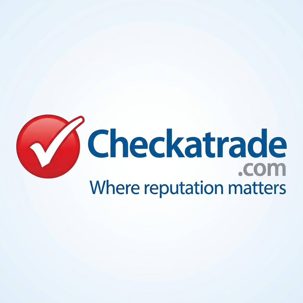 Checkatrade.com logo with a red checkmark and the slogan 'Where reputation matters'